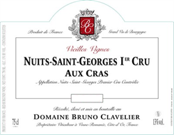 2015 Nuits-Saint-Georges 1er Cru, Aux Cras, Domaine Bruno Clavelier